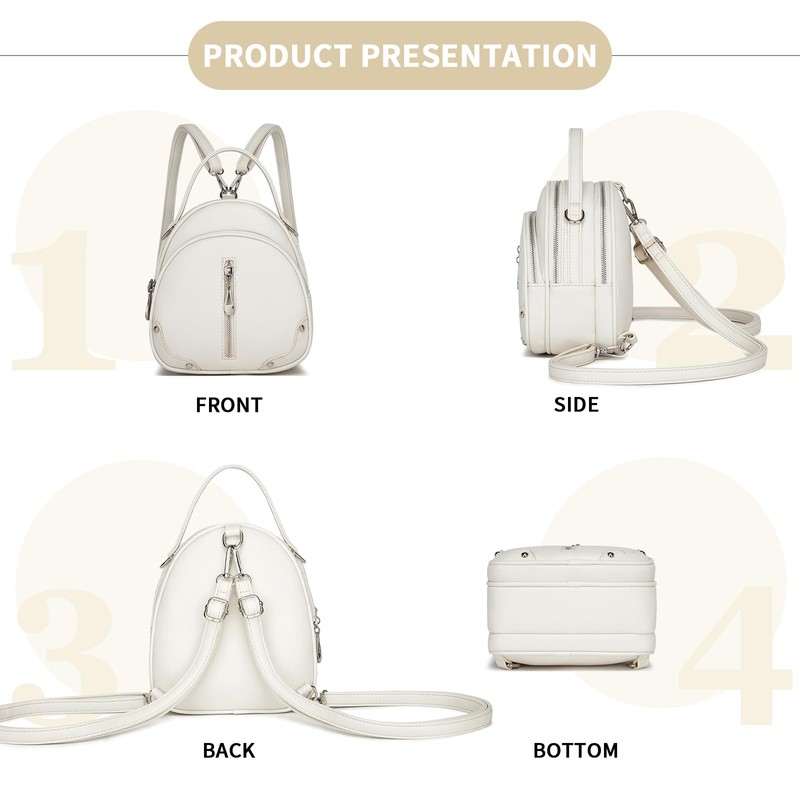 Miss Lulu Waterproof PU Leather Women's Backpack - Lightweight Small