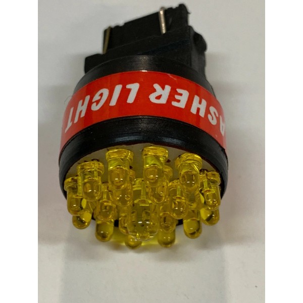 OPTA 1 ROTATING FLASHING 19SMD YELLOW LED WEDGE BASE BULB