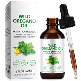 Ruduwu Wild Oregano Oil Drops,Oil of Oregano with Black Seed,Vitamin E,Liquid Herbal Blend for Immune,Antioxidant, Digestive Gut Cleanser, Kidney Health Support | Non-GMO, Vegan, Gluten-Free