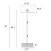 HMYHUM Small Acrylic Podium Stand, Angle Adjustable, 15.7" L x