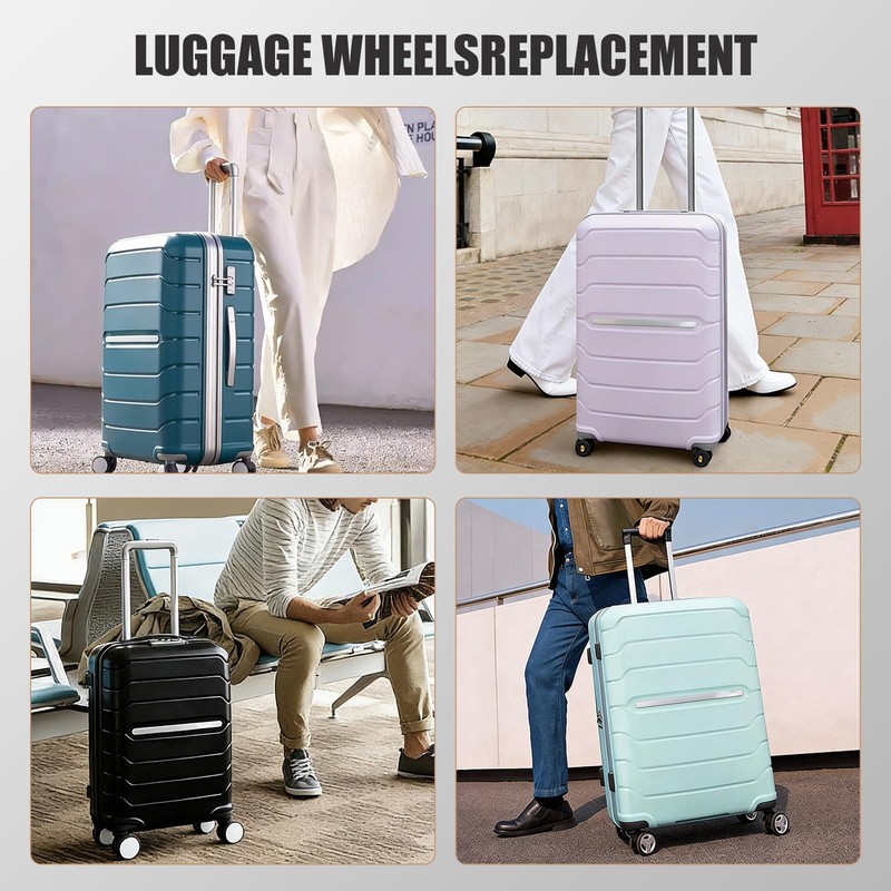 4Pack Wheels Replacement Kit Compatible With Samsonite Freeform Hardside Carry-On