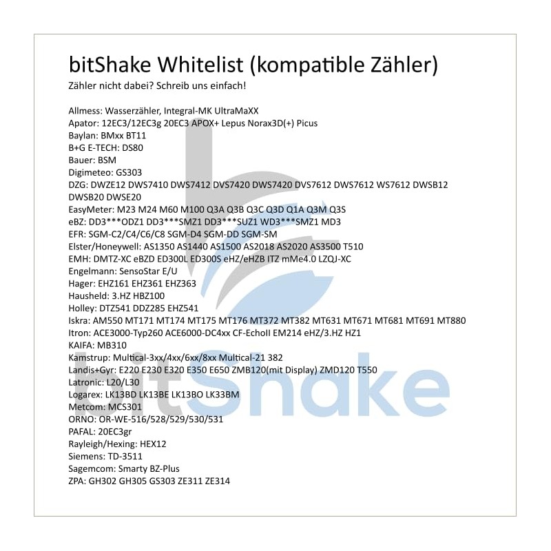 bitShake SmartMeterReader - AIR | WiFi | TASMOTA Pre-Installed |