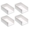 Rail Mount 2" x 3.5" White 4 Piece Kit