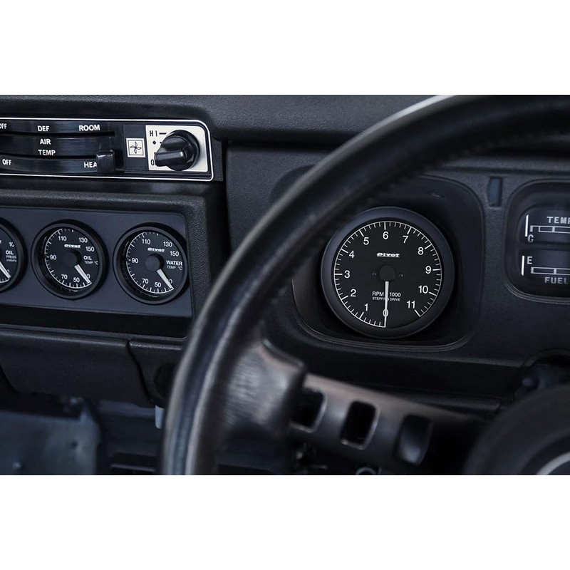 PIVOT GT GAUGE-80 80 Pie Tachometer White Lighting GST-8