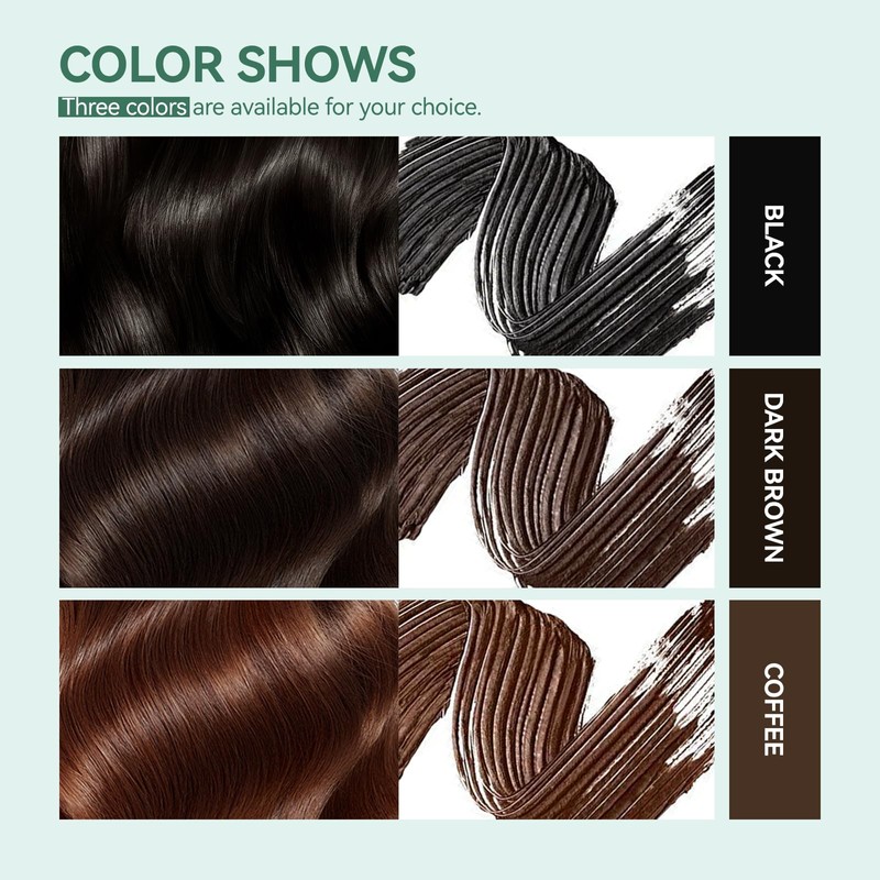 2PCS Hair & Brow Mascara, Root Touch Up Hair Color,