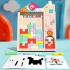 PrfcNL Wooden Multifunctional Tetris - Wooden Tetris Puzzle for Improving