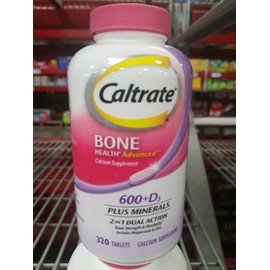 CALTRATE Bone Health Advanced 600mg Calcium Vitamin D3 Plus Minerals 320 Tablets