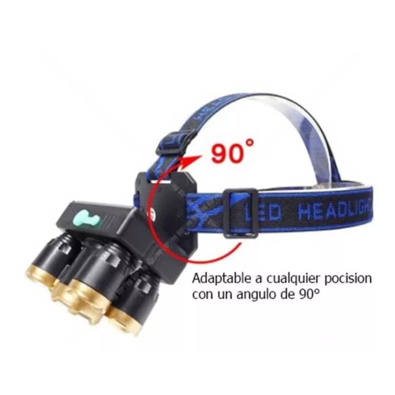 Yuqing Lampara De Cabeza Linterna Frontal Con 4 Modos Recargable