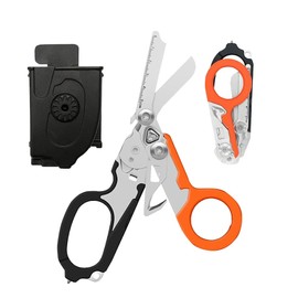 Infreecs Trauma Scissors Multitool, 6-in-1 Emergency Scissors, Rescue Scissors, Emergency Service Scissors, Multifunctional Scissors, Foldable Scissors Pliers for Rescue Workers, Professional Use in