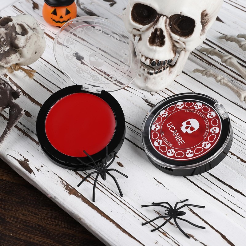 UCANBE Halloween Face Paint Red Foundation
