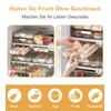 MDHAND Drawer Egg Holder, Fridge Egg Holder with Slide Rail
