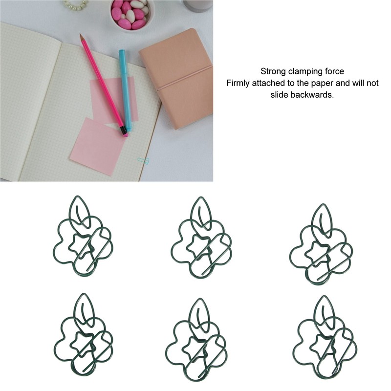 90pcs Metal Paper Clips Creatively Cute Paper Clips Small Portable