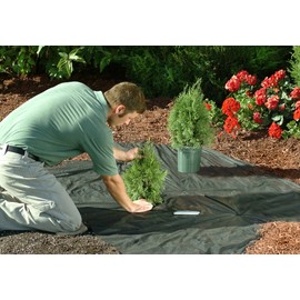 Easy Gardener 1051 WeedBlock Landscape Fabric, 3 feet x 100 feet, Black