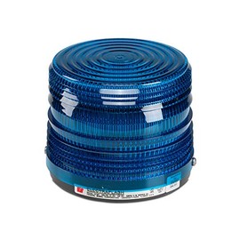 Federal Signal 141ST-024B Electra Flash Strobe Warning Light, Single Flash, Surface Mount, 24 VDC, Blue