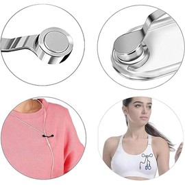 Paquete de 4 soportes magnéticos para anteojos, pin magnético, pines para ropa, camisa, soporte magnético para anteojos de lectura con nombre, soporte para tarjetas de sol, identificación para