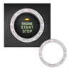 Bling Crystal Double Rhinestone Car Engine Start Decoration Ring, Sparkling