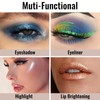 Erinde Grey Glitter Eyeshadow Pen, Waterproof & Long-Lasting Grey Eyeshadow