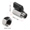 PATIKIL 3/8 NPT Brass Mini Ball Valve, 1 Pack NPT