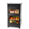 Large Potato and Onion Storage Bin - Wooden Stackable Bread