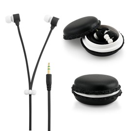 GEARONIC TM Cute 3.5mm in Ear Earphones Earbuds Headset with Macaroon Ear Buds Organizer Box Case Compatible with Smart Phones PC MP3