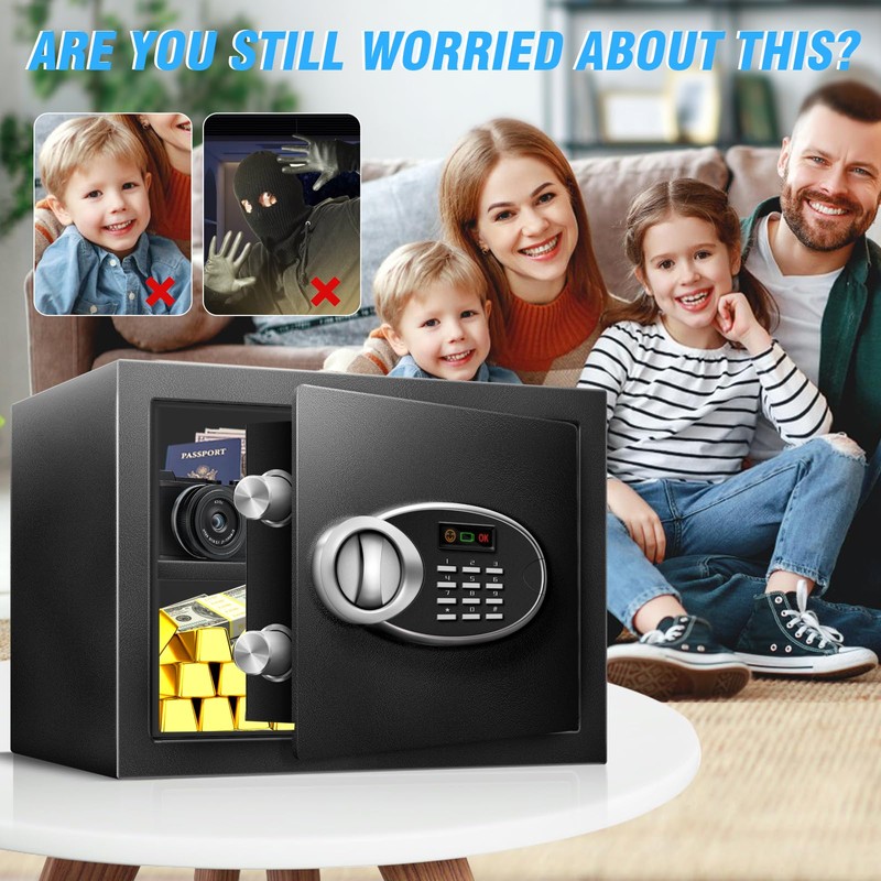 1.8 Cu Ft Safe Box with Fireproof Waterproof for Documents