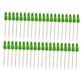 CIYODO 40pcs Coconut Tree Cocktail Picks Fruit Picks Decorative Umbrellas for Hawaiian Parties Drink Toppers for