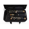 Yinfente Professional Clarinet Bb Key 17 key Ebonite Clarinet Nickel