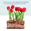 Artificial Tulips Flower Ornament 1:12 Doll House Garden Decor Simulated