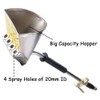 Uenede Stucco Sprayer Gun, 4 Jet Cement Mortar Paint Hopper