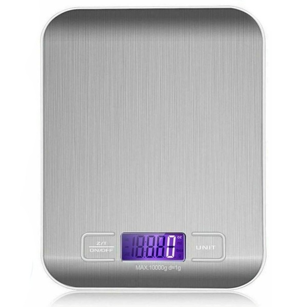 Digital Kitchen Scales, 10Kg Kitchen Food Premium Steel Electronic Scale