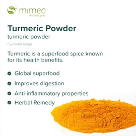 Mimea Mimea Turmeric Powder | 1kg | Quality Ingredients | Great for Cooking | Antioxidant & Anti-Inflammatory Properties