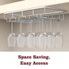 Nuovoware Wine Glass Rack, [2-Pack] Wine Glass Hanger Rack Under