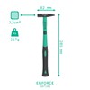 Fine locksmith's Hammer 100 Grams with 2K fibreglass Handle from