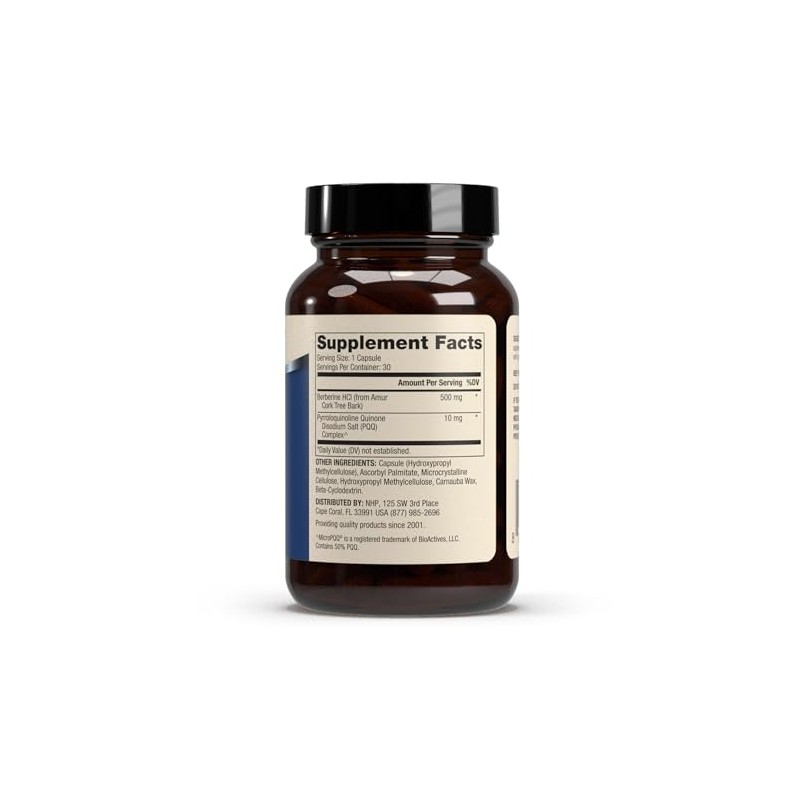 Dr. Mercola, Berberine y MircoPQQ Advanced, 30 porciones
