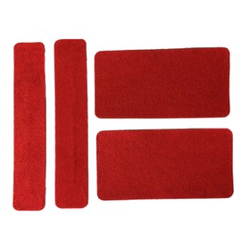 C8 Corvette Z06 Sun Visor Label Covers : Suede Decals for 2023-2025 Corvettes (Red)