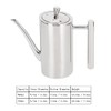 Natudeco Oil Pot Kitchen Oil Bottle Stainless Steel Dustproof Leak-proof