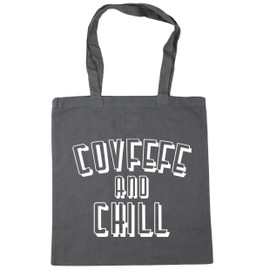 Hippowarehouse Covfefe and chill Tote Shopping Gym Beach Bag 42cm x38cm, 10 litres