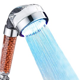 Cabezal de Ducha de Mano con Función de Filtro,Regadera para Baño Ducha con Filtro de Perlas,Regadera Telefono de Mano Cabeza,Ducha de Mano Presurizad