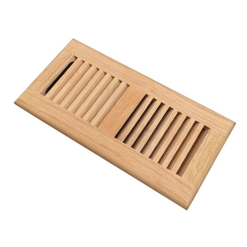 White Oak Wood Floor Register, Drop in Vent Cover with