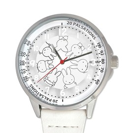Miffy ST-PLMF0004 Watch with Carabiner (Skeleton) 70th Anniversary White