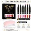 6 Piezas Pen Esmalte de Esmalte de Uñas, Rotuladores de