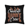 Chocolate Bunny Crew Chocolate Bunny Throw Pillow