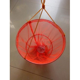 Children's Crab Fishing Drop Net, 10m line, Blue and Pink. (orange)