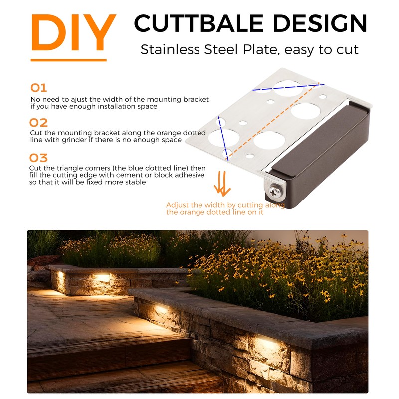 CLOUDY BAY [6 Pack] 4 Inch 12V-15 VAC/DC Low Voltage