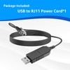 3.3FT USB to RJ11 for Uniden Radar Detector Power Cable