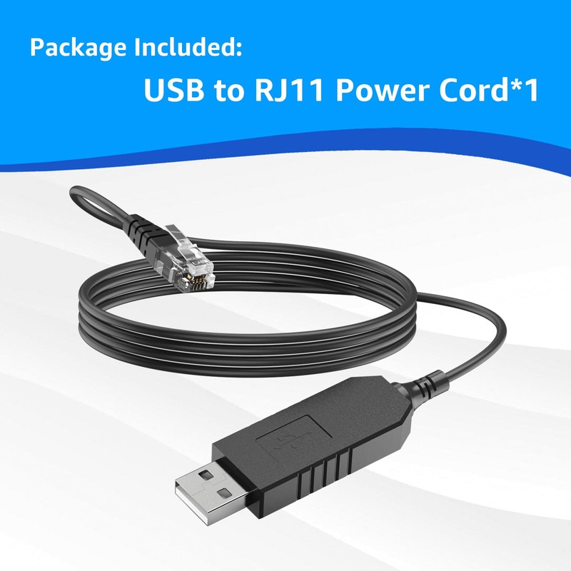 3.3FT USB to RJ11 for Uniden Radar Detector Power Cable