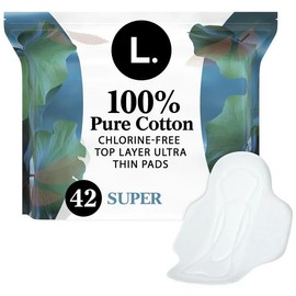 Ultra Thin Pads, Super Absorbency, 42 Ct, 100% Pure Cotton Top Layer