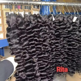 Raw Human Hair Bundles with Closure hd 2*6 Lace Closure Body Wave Frontal Wig Burmese Raw Indian Curly 6*6 Closurecolor: burmese curly bundle, stretched length: 18inches, toupee size: 2*6