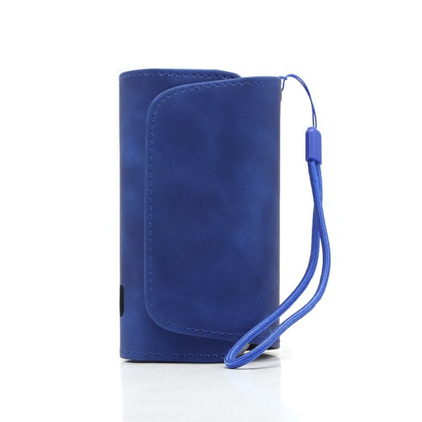 JeoPoom High-Quality Leather Protective Case for I-Q-O-S 3 / I-Q-O-S 3 Duo/I-Q-O-S 2.4 /I-Q-O-S 2.4 Plus (Blue)