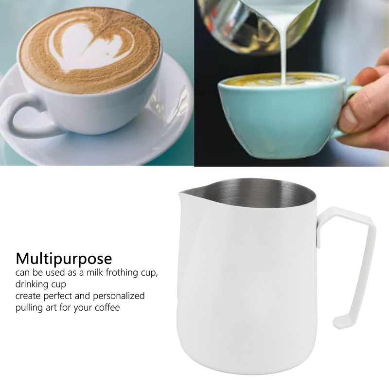 450ml Milk Frothing Pitcher 304 Stainless Steel Steaming Pitcher Milk
